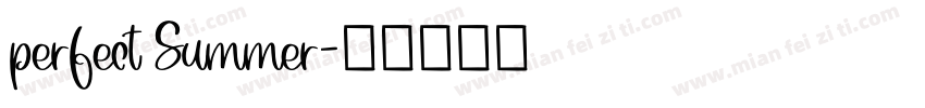 perfect Summer字体转换